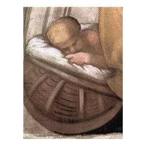Hezekiah - Manasseh - Amon (detail) By Michelangelo Buonarroti
