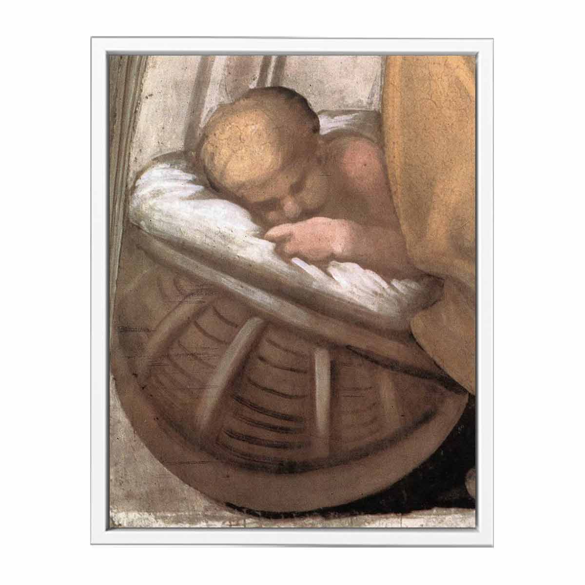 Hezekiah - Manasseh - Amon (detail) By Michelangelo Buonarroti