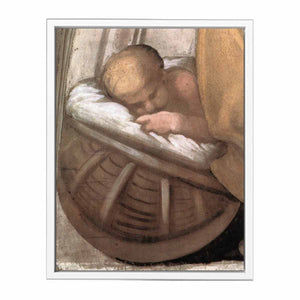 Hezekiah - Manasseh - Amon (detail) By Michelangelo Buonarroti