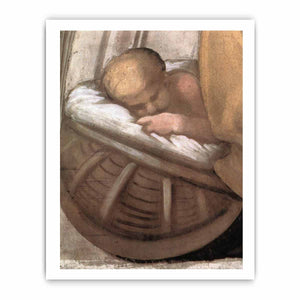 Hezekiah - Manasseh - Amon (detail) By Michelangelo Buonarroti