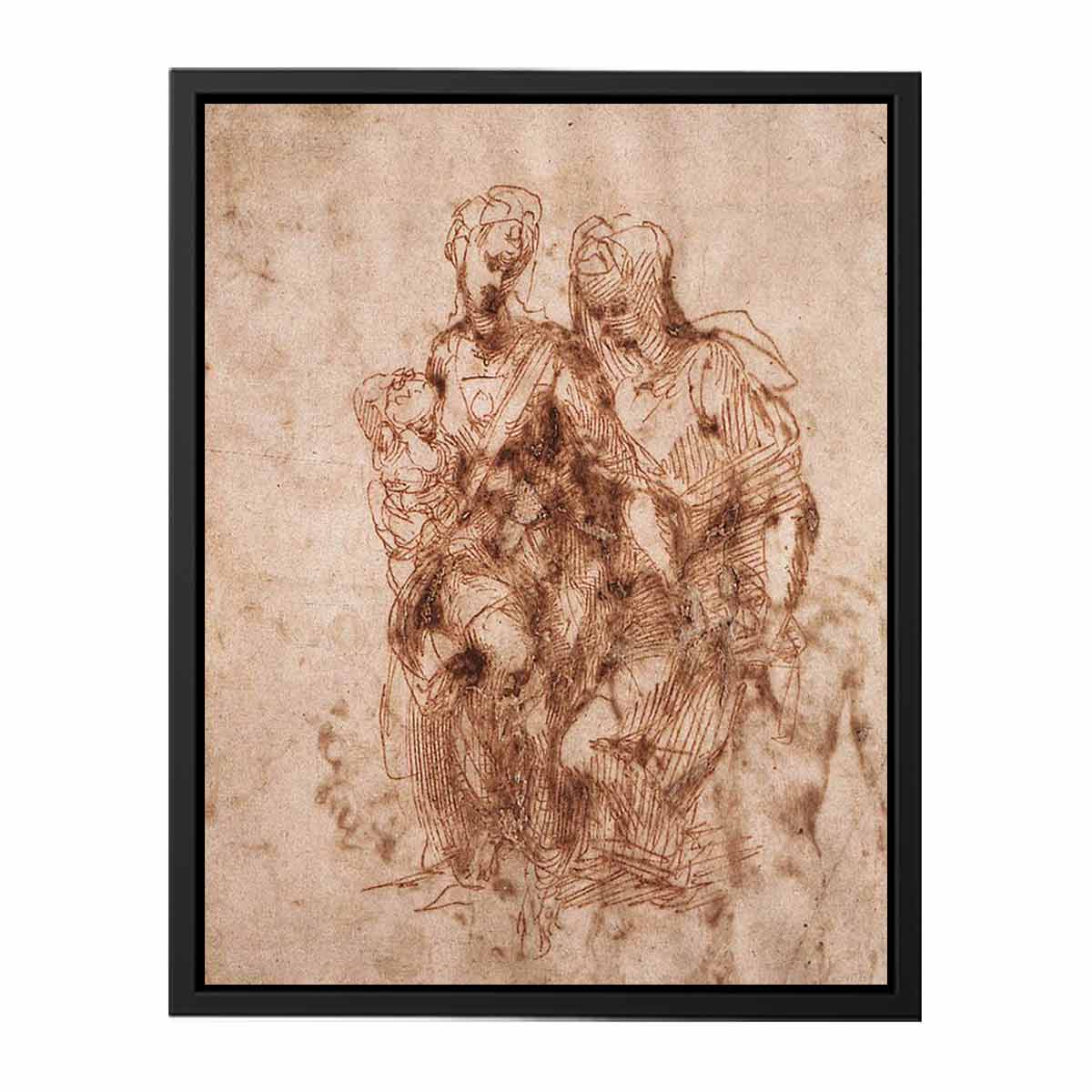 Virgin and Child with Saint Anne By Michelangelo Buonarroti