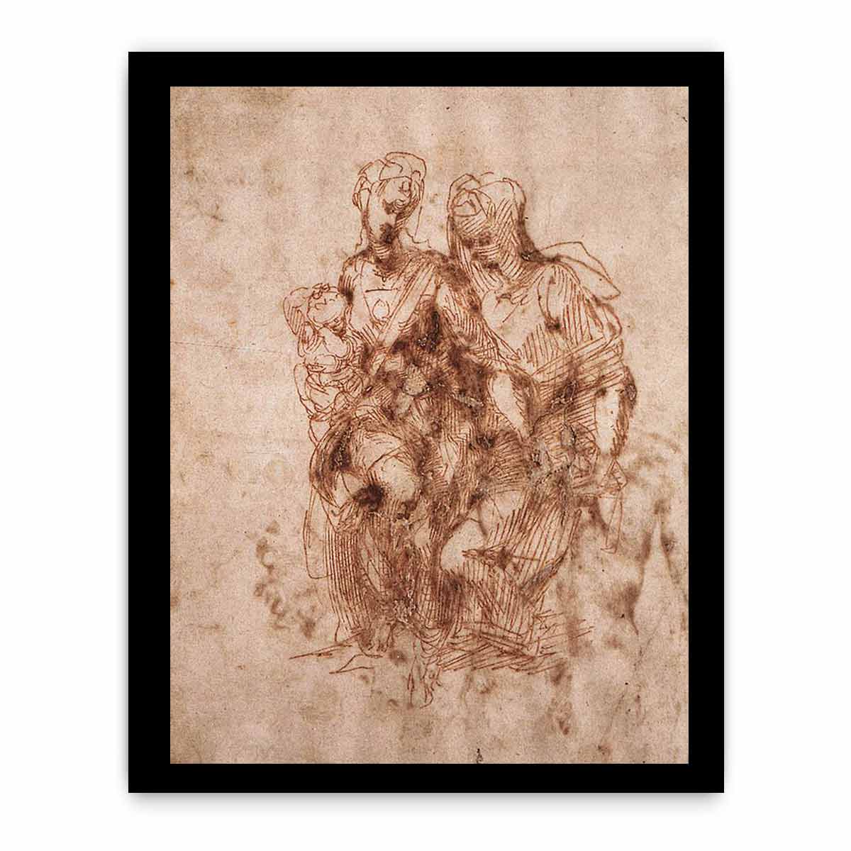 Virgin and Child with Saint Anne By Michelangelo Buonarroti