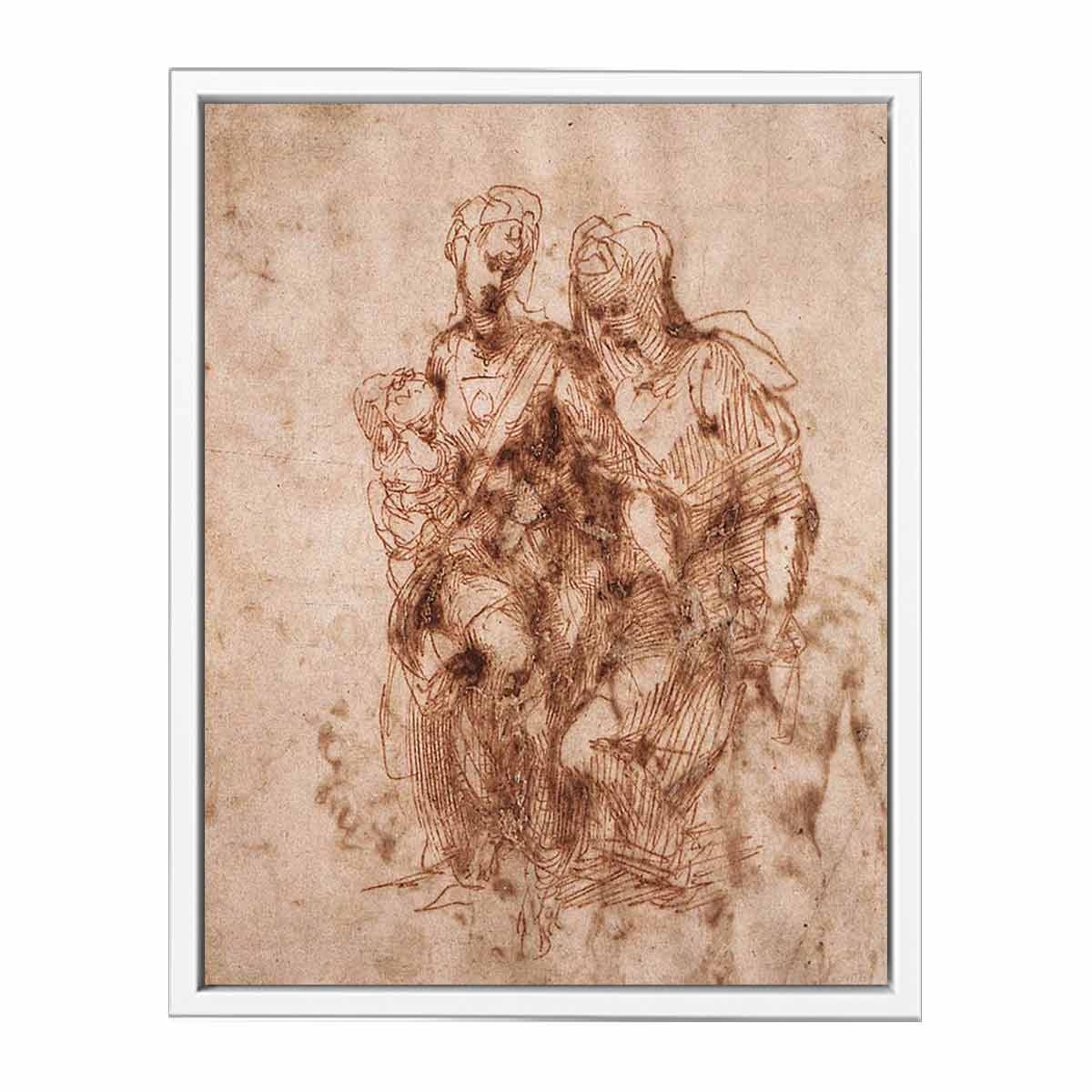 Virgin and Child with Saint Anne By Michelangelo Buonarroti