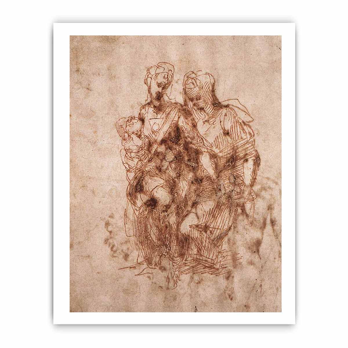 Virgin and Child with Saint Anne By Michelangelo Buonarroti