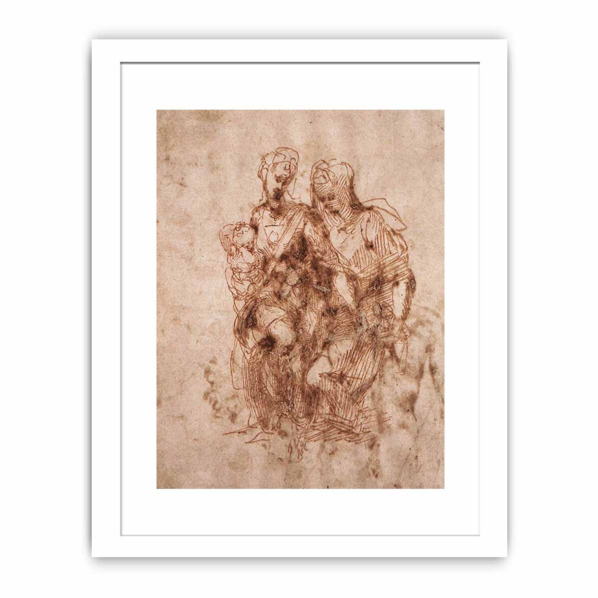 Virgin and Child with Saint Anne By Michelangelo Buonarroti