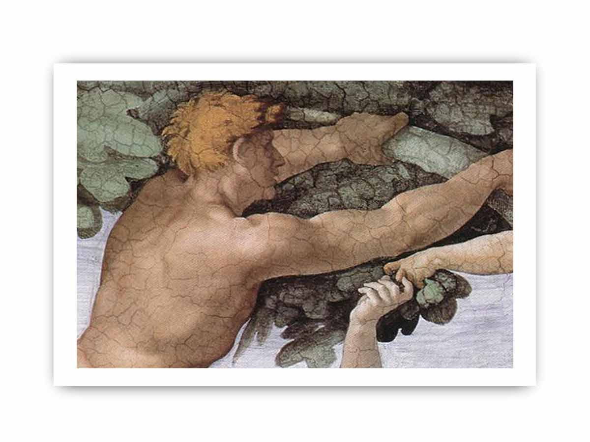 The Fall and Expulsion from Garden of Eden (detail) By Michelangelo Buonarroti