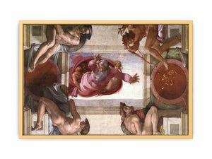 Separation of the Earth from the Waters (with ignudi and medallions) By Michelangelo Buonarroti