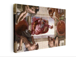 Separation of the Earth from the Waters (with ignudi and medallions) By Michelangelo Buonarroti