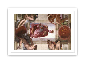 Separation of the Earth from the Waters (with ignudi and medallions) By Michelangelo Buonarroti
