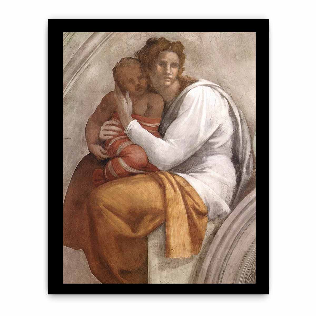 Zerubbabel - Abiud - Eliakim (detail) By Michelangelo Buonarroti