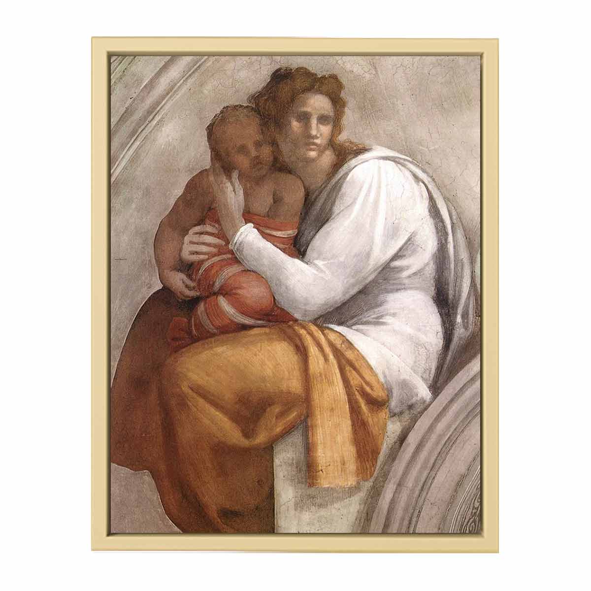 Zerubbabel - Abiud - Eliakim (detail) By Michelangelo Buonarroti