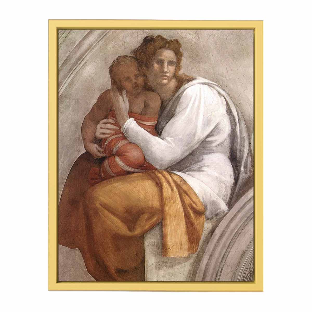 Zerubbabel - Abiud - Eliakim (detail) By Michelangelo Buonarroti