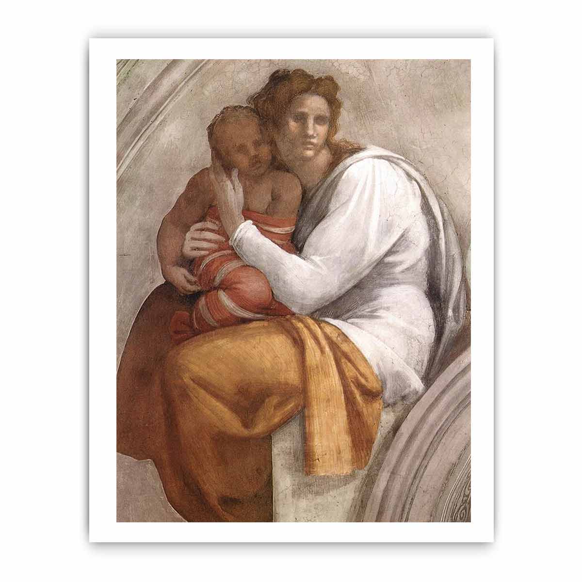 Zerubbabel - Abiud - Eliakim (detail) By Michelangelo Buonarroti