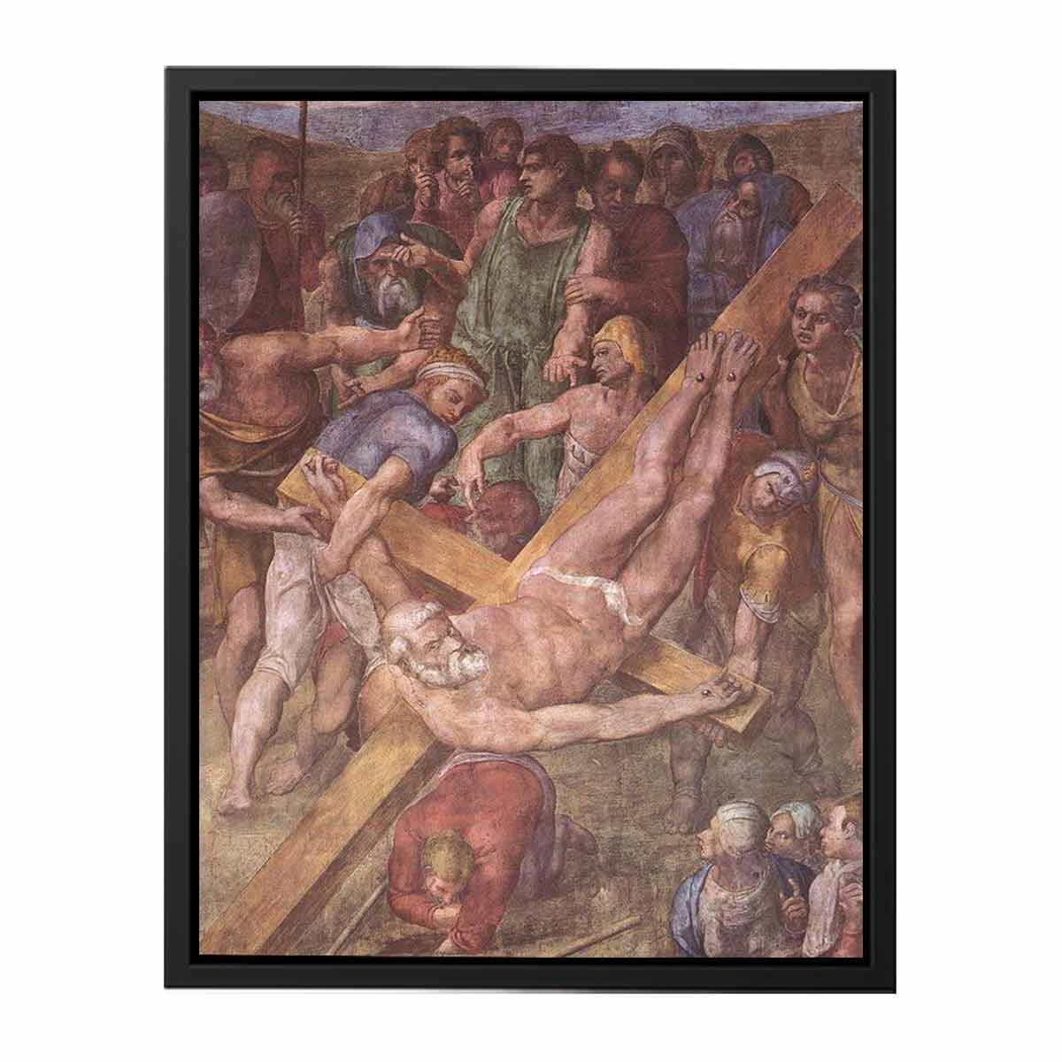 Martyrdom of St Peter (detail) By Michelangelo Buonarroti