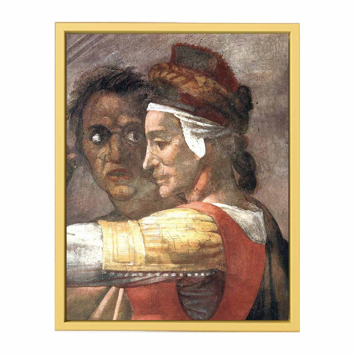Eleazar - Matthan (detail) By Michelangelo Buonarroti