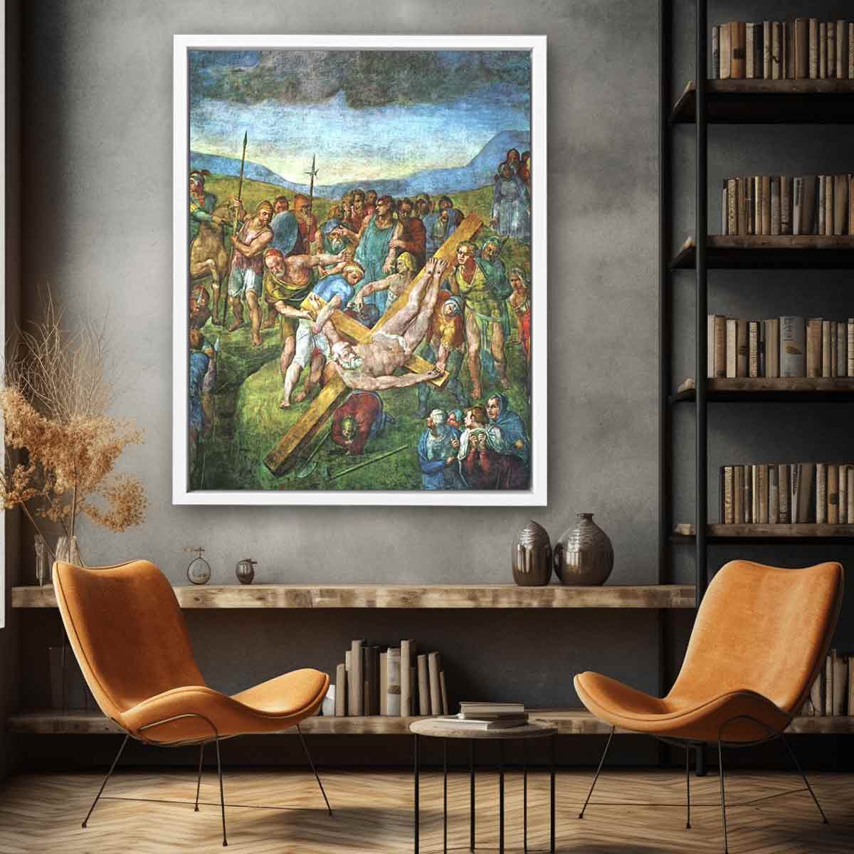 Crucifixion of Saint Peter By Michelangelo Buonarroti