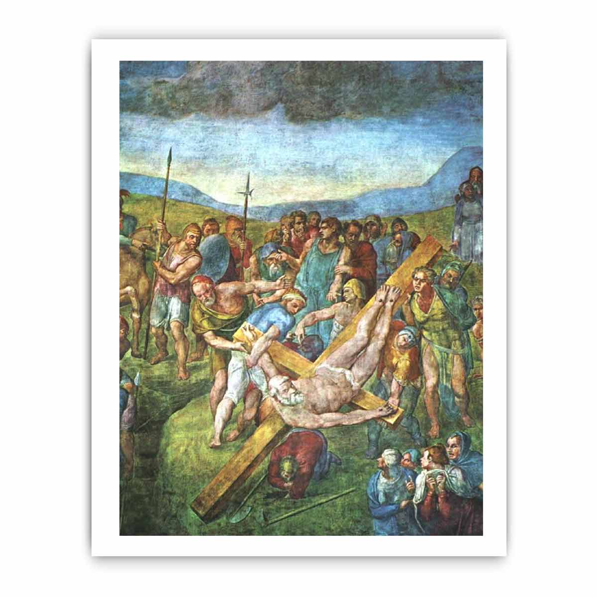 Crucifixion of Saint Peter By Michelangelo Buonarroti