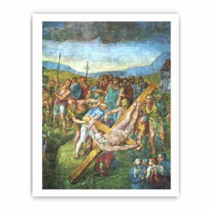 Crucifixion of Saint Peter By Michelangelo Buonarroti