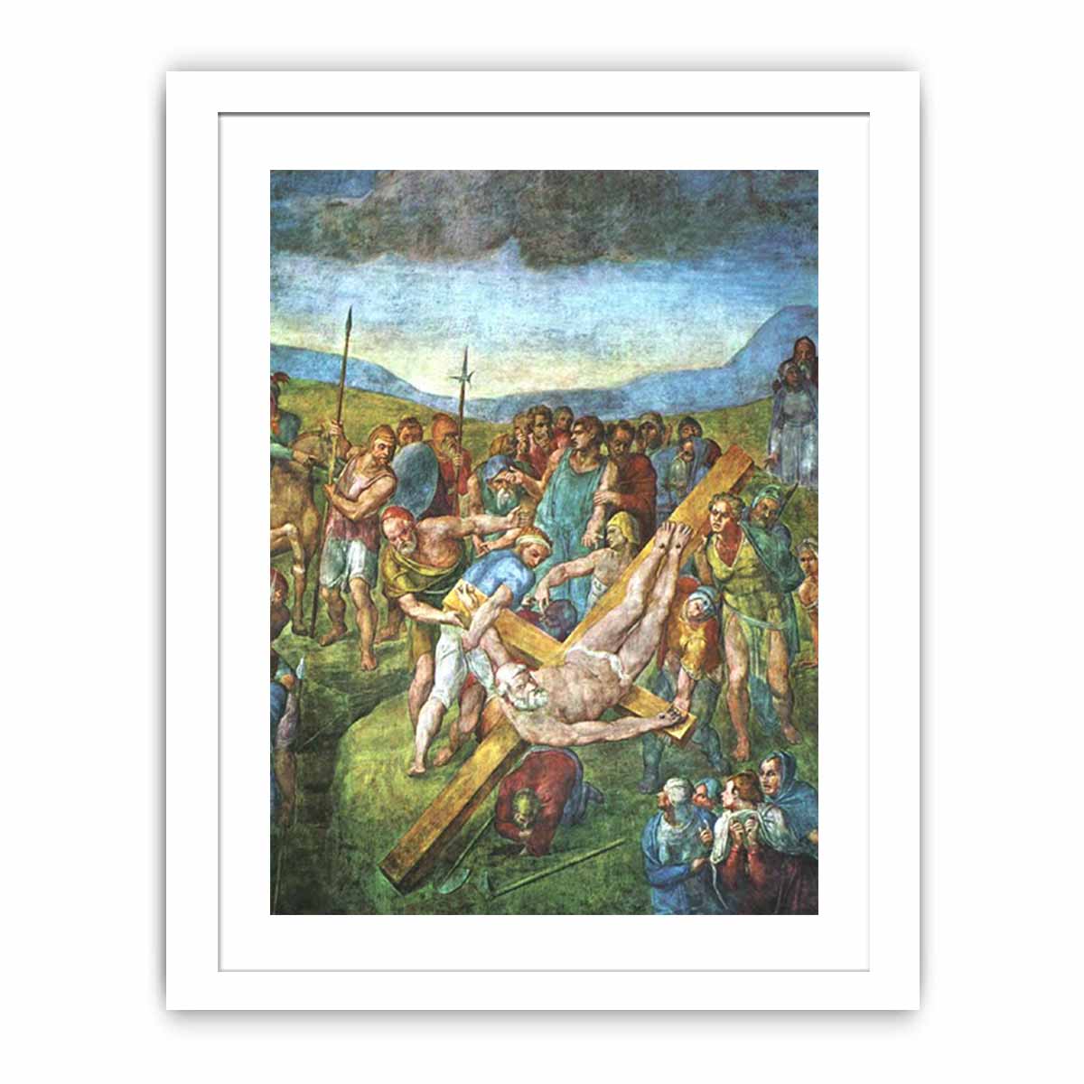 Crucifixion of Saint Peter By Michelangelo Buonarroti