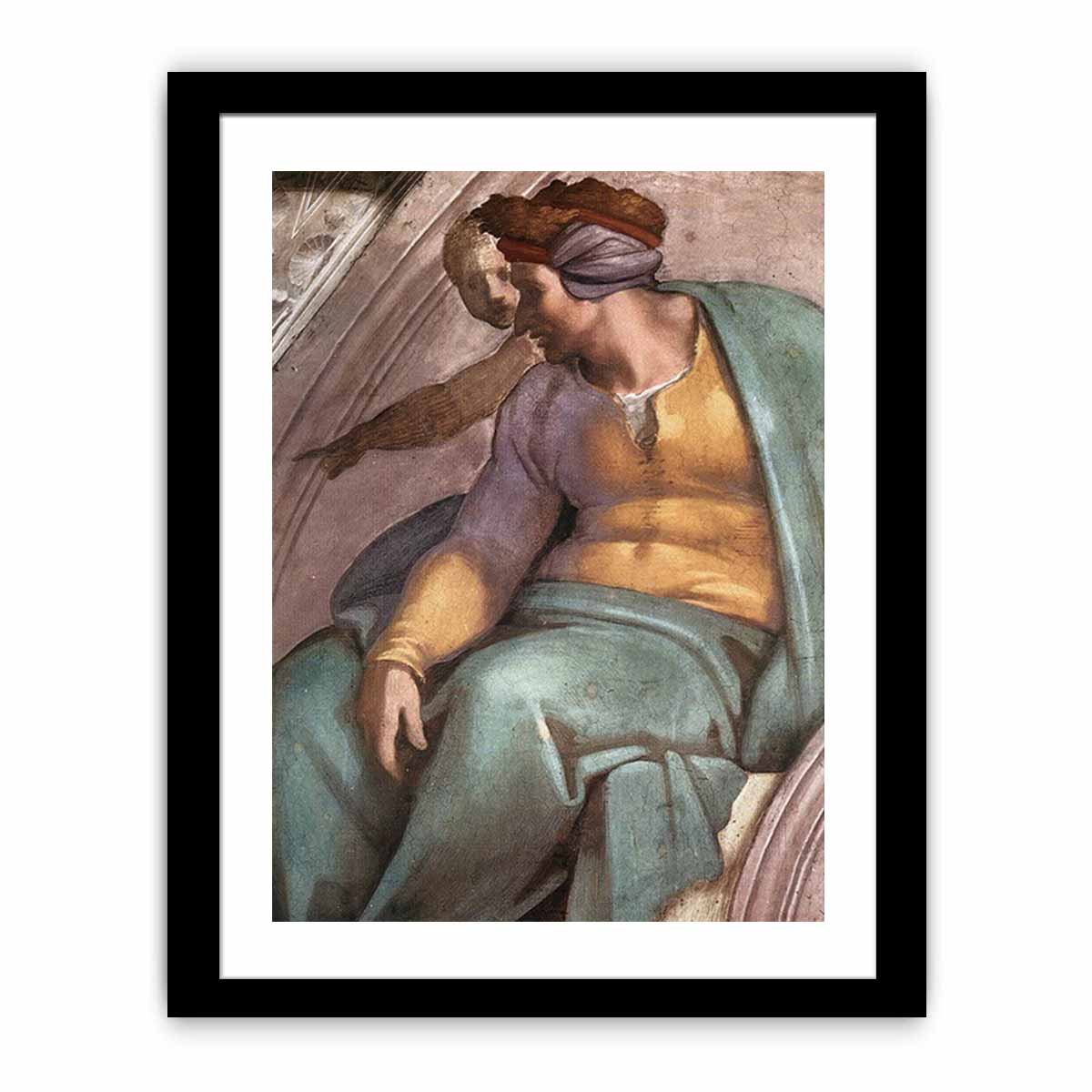 Uzziah - Jotham - Ahaz (detail) By Michelangelo Buonarroti