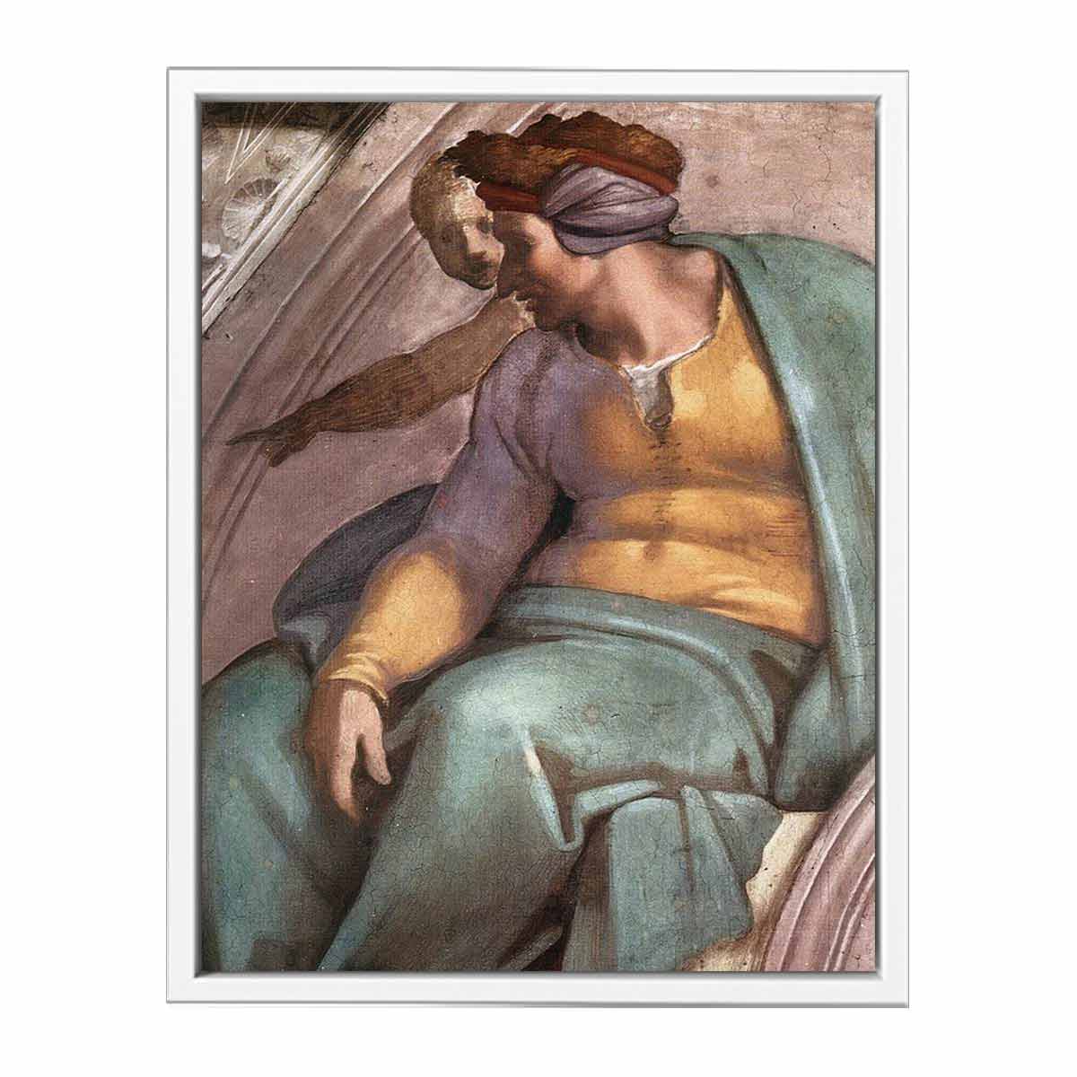 Uzziah - Jotham - Ahaz (detail) By Michelangelo Buonarroti