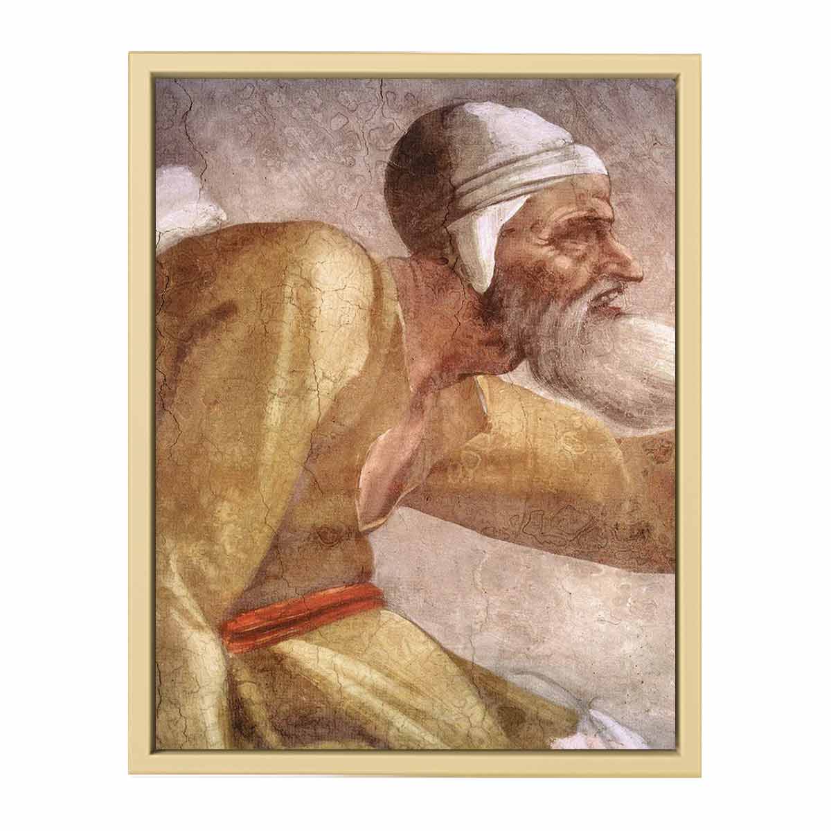 Salmon - Boaz - Obed (detail) By Michelangelo Buonarroti