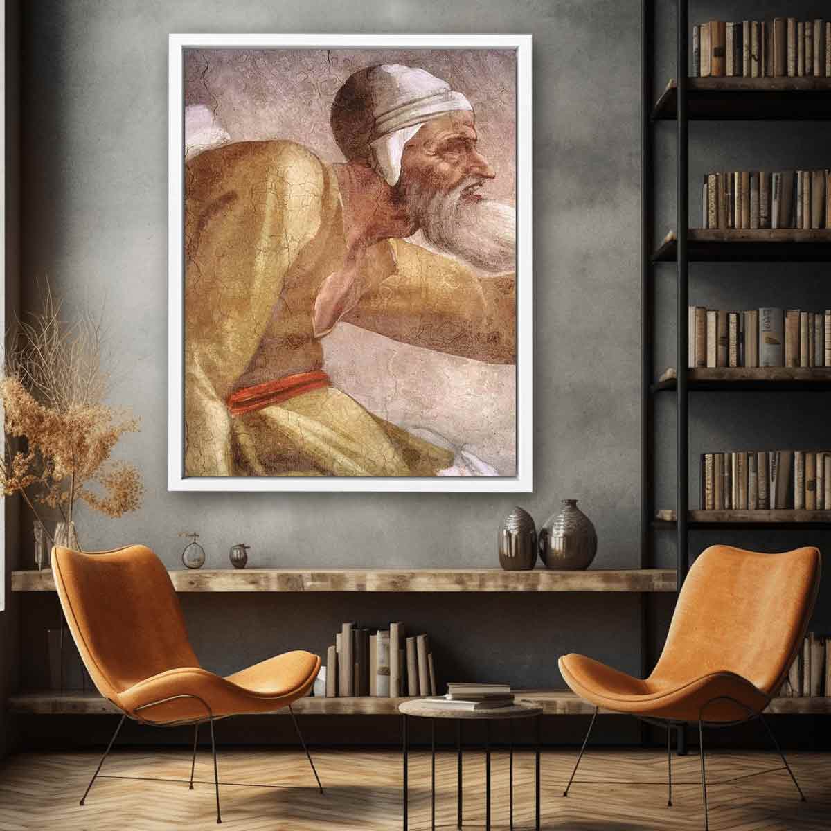 Salmon - Boaz - Obed (detail) By Michelangelo Buonarroti
