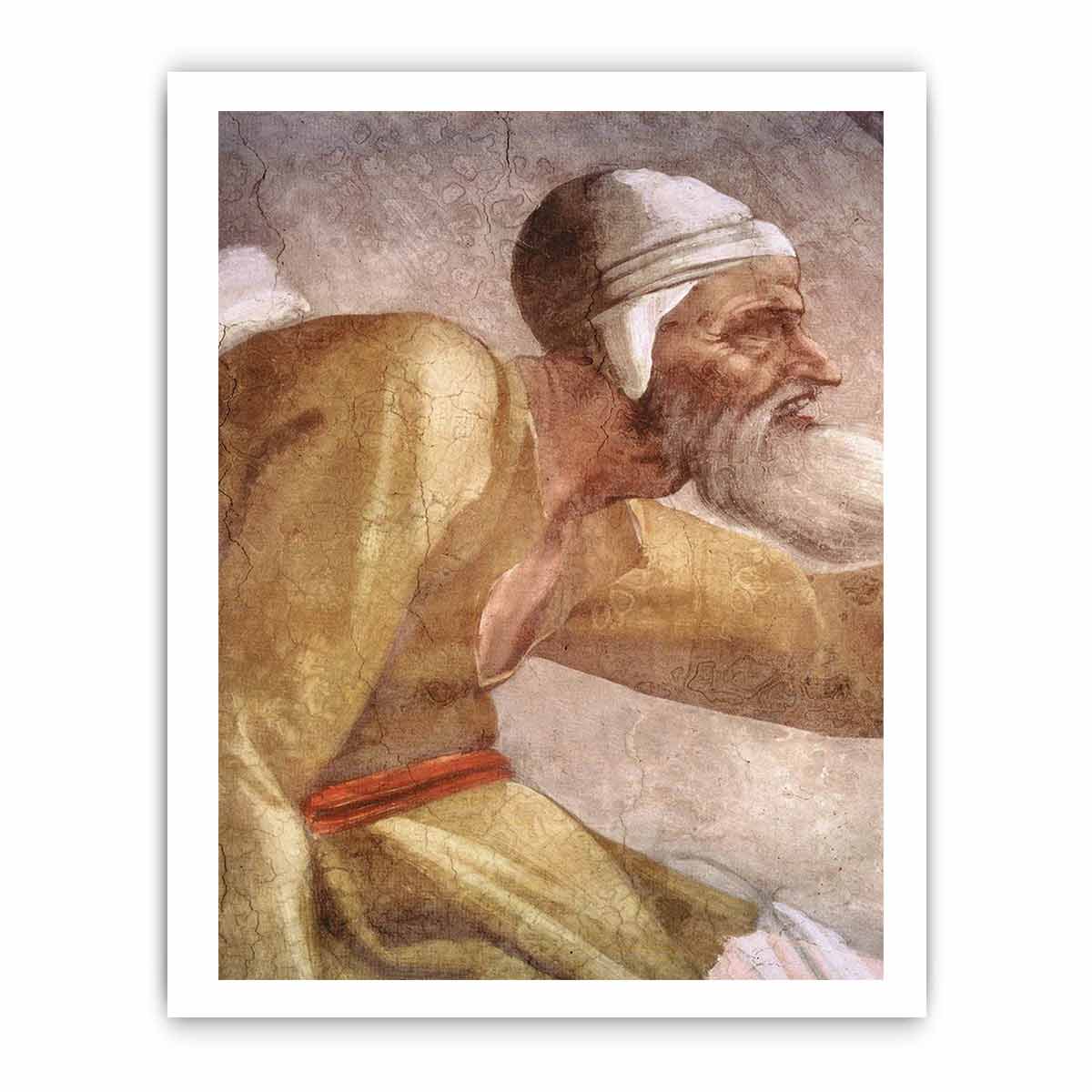 Salmon - Boaz - Obed (detail) By Michelangelo Buonarroti