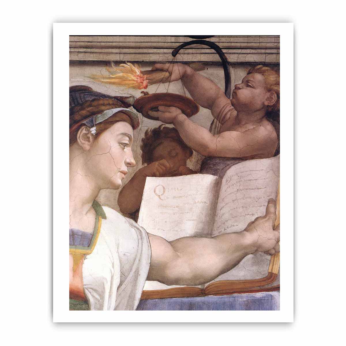 The Erythraean Sibyl (detail) By Michelangelo Buonarroti