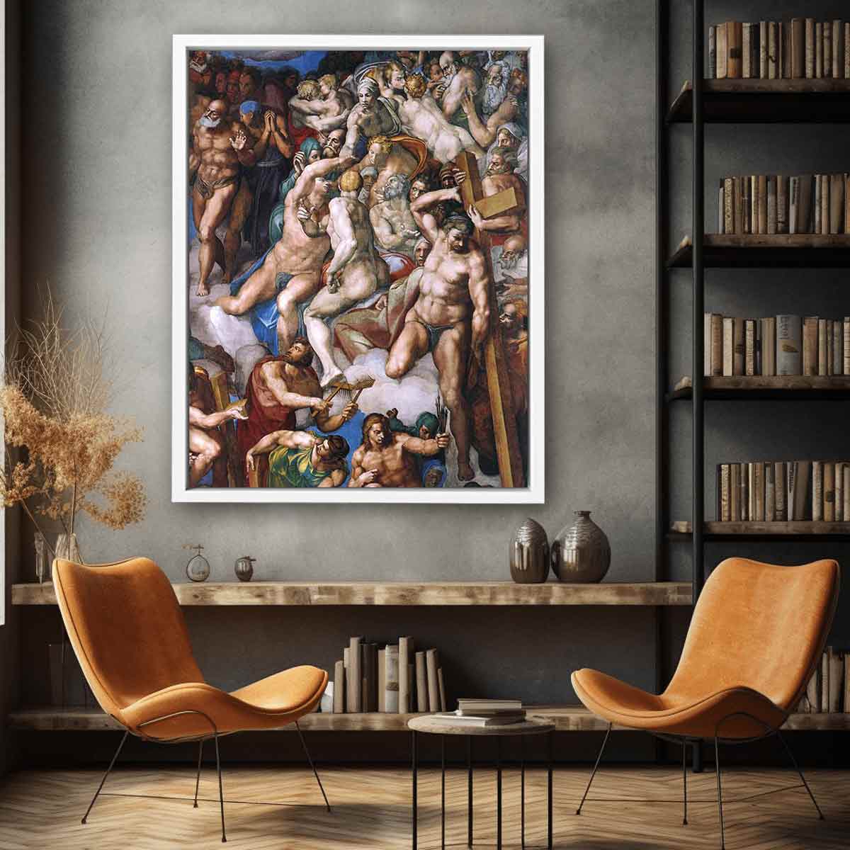 The Last Judgment (detail) By Michelangelo Buonarroti