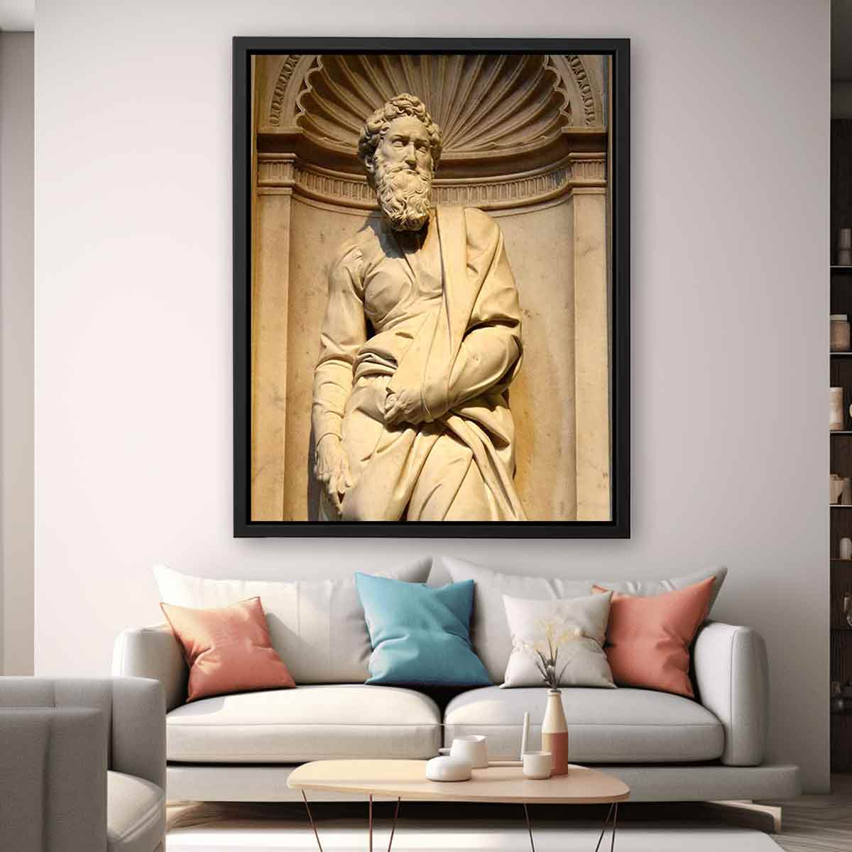 Statue of Saint Paul by Michelangelo Buonarroti in the Cathedral of Siena