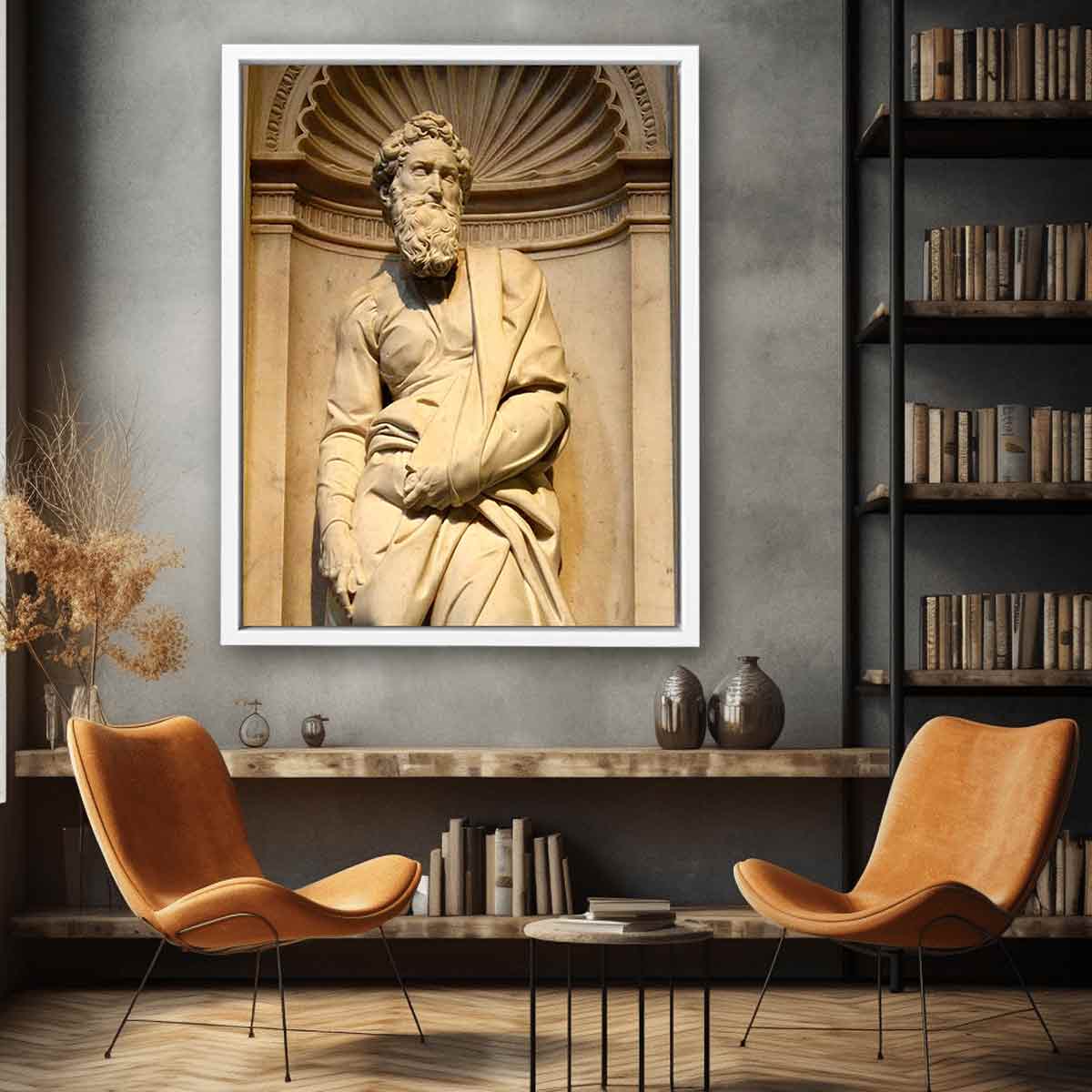 Statue of Saint Paul by Michelangelo Buonarroti in the Cathedral of Siena