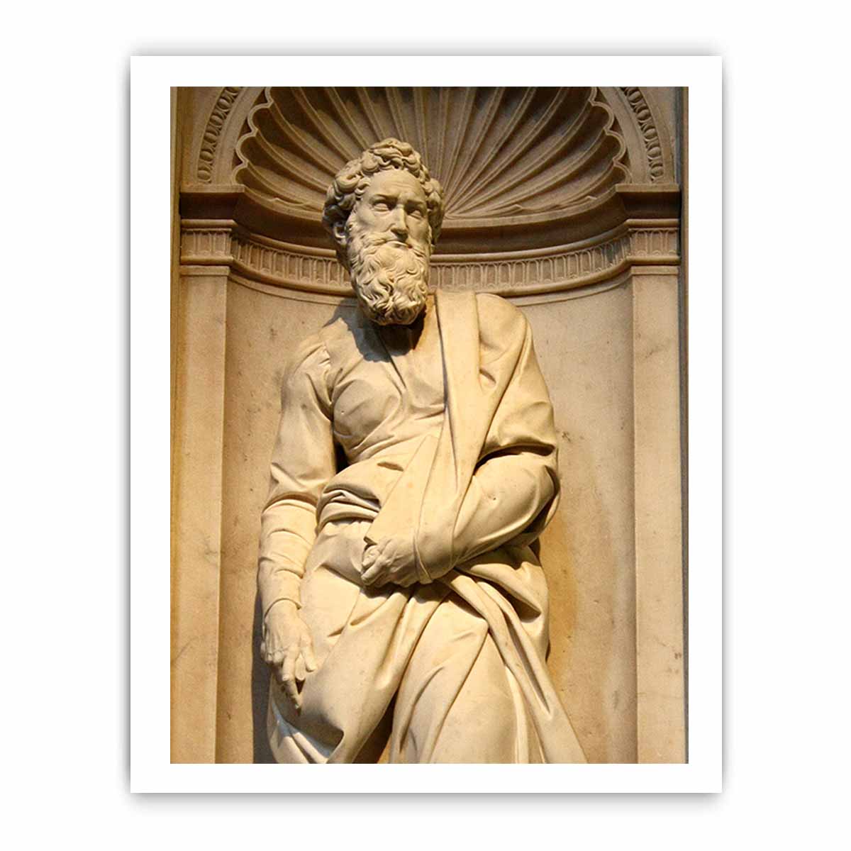Statue of Saint Paul by Michelangelo Buonarroti in the Cathedral of Siena