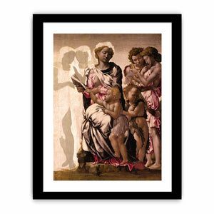 Virgin and Child with St John and Angels By Michelangelo Buonarroti