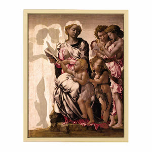 Virgin and Child with St John and Angels By Michelangelo Buonarroti