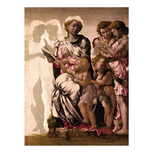 Virgin and Child with St John and Angels By Michelangelo Buonarroti