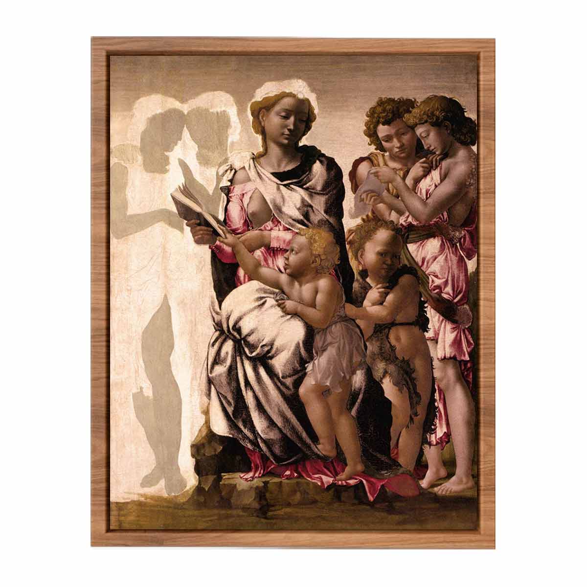 Virgin and Child with St John and Angels By Michelangelo Buonarroti