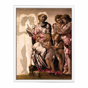 Virgin and Child with St John and Angels By Michelangelo Buonarroti