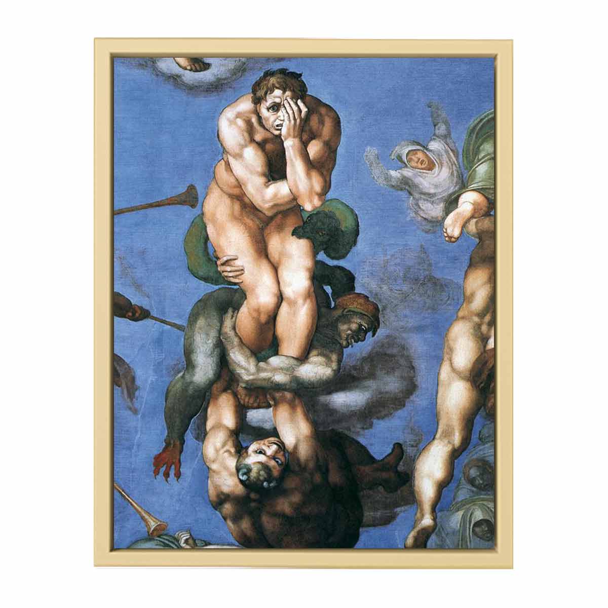 The Last Judgment (detail) By Michelangelo Buonarroti