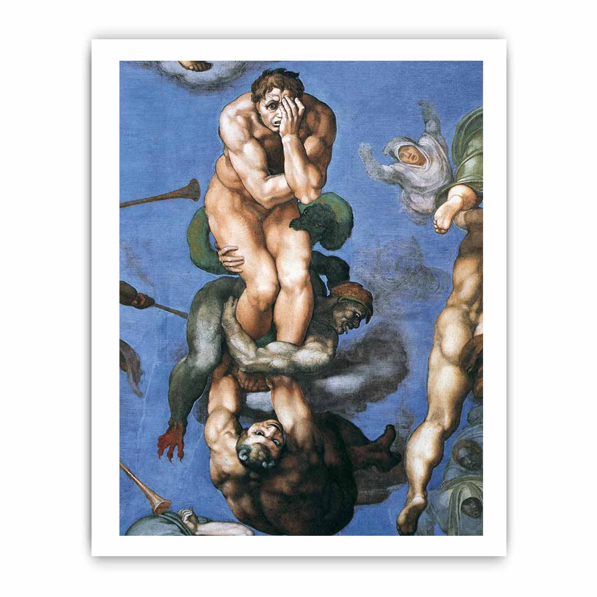 The Last Judgment (detail) By Michelangelo Buonarroti