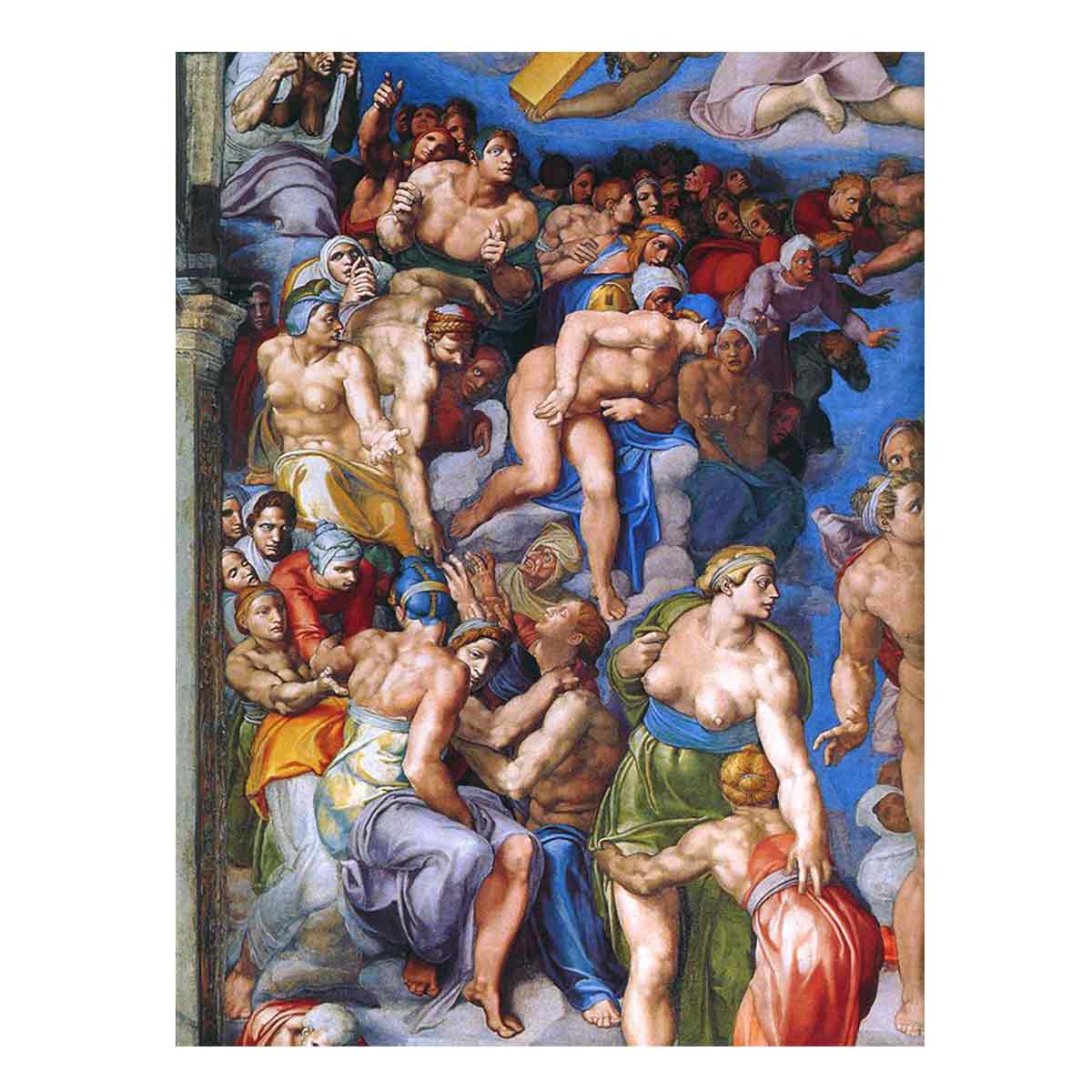 The Last Judgment (detail) By Michelangelo Buonarroti