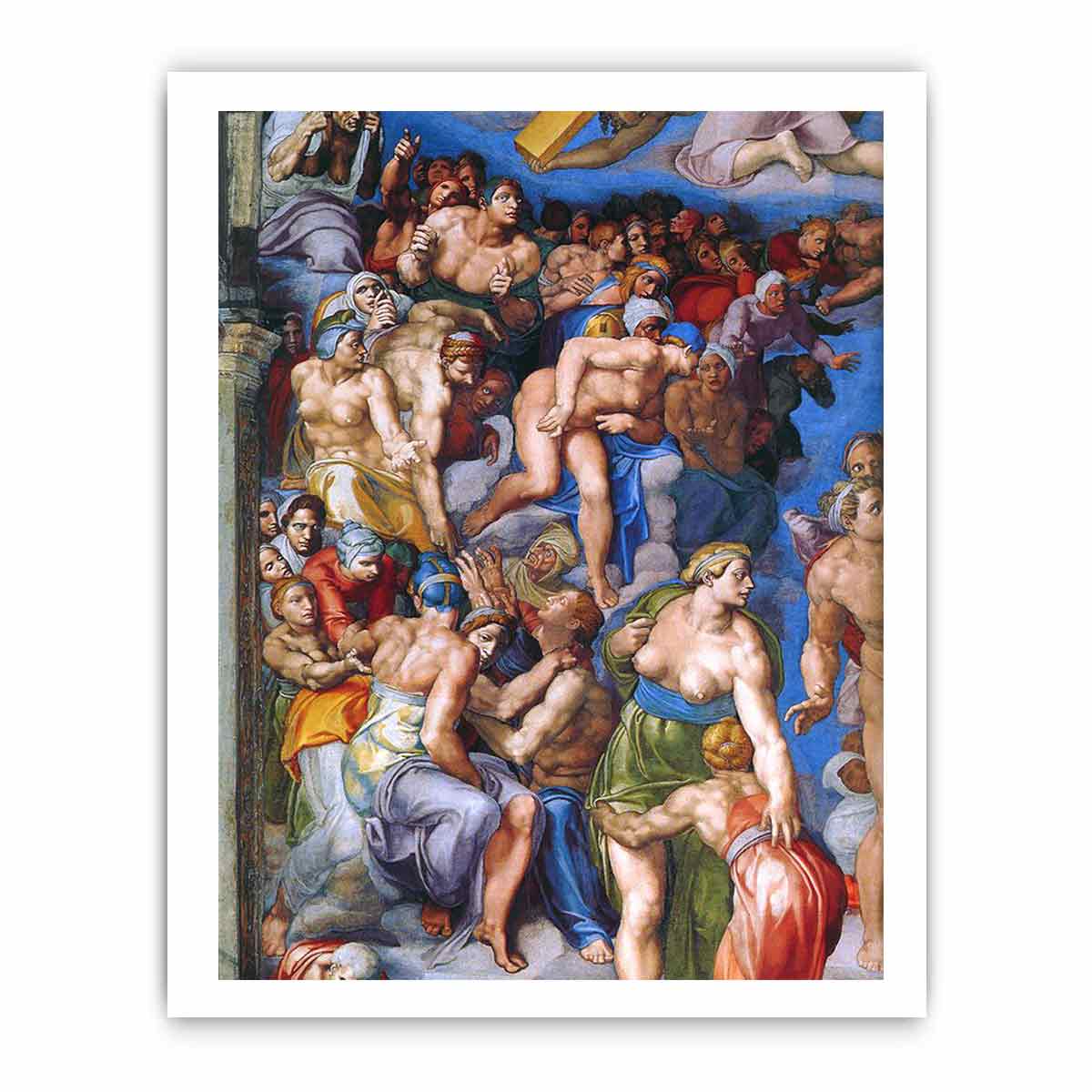 The Last Judgment (detail) By Michelangelo Buonarroti