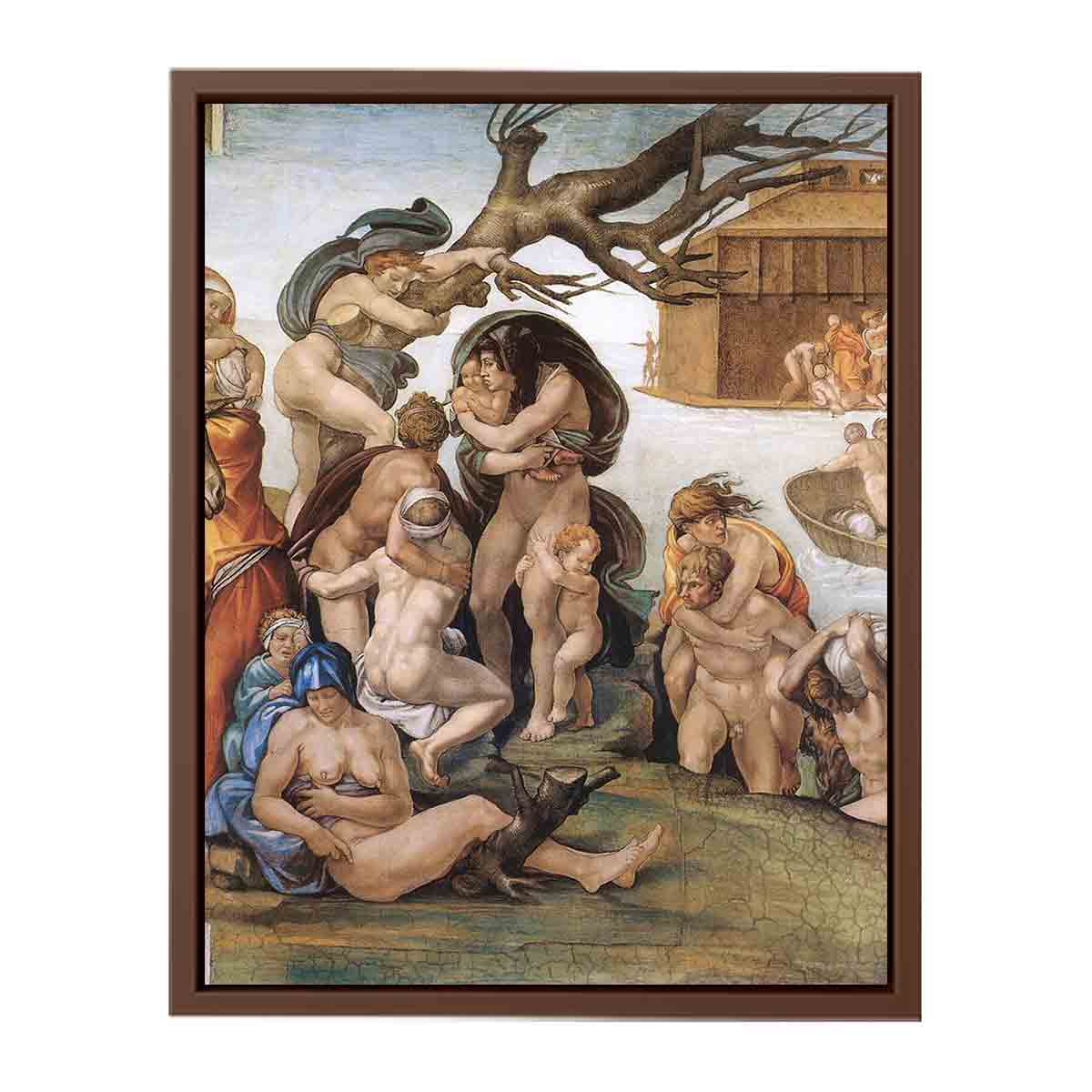 The Deluge (detail) By Michelangelo Buonarroti