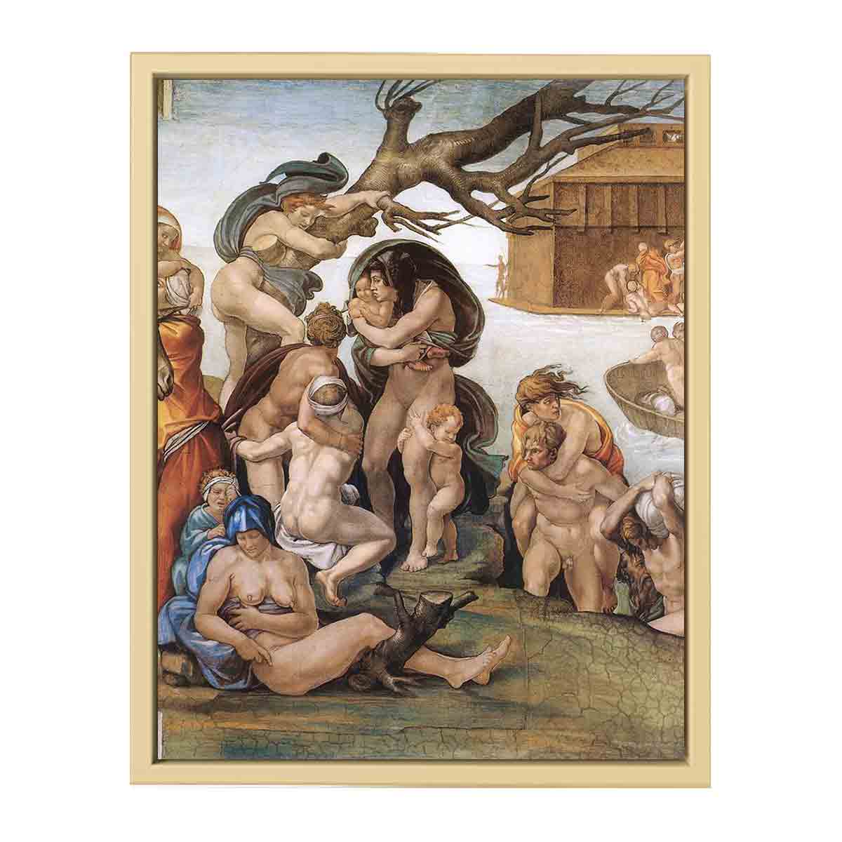 The Deluge (detail) By Michelangelo Buonarroti