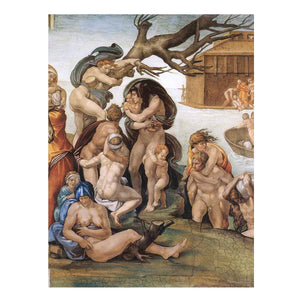 The Deluge (detail) By Michelangelo Buonarroti