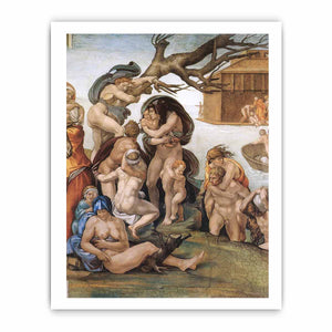 The Deluge (detail) By Michelangelo Buonarroti