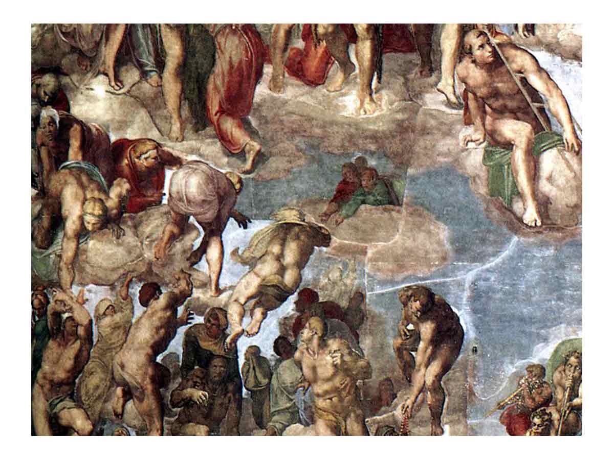 The Last Judgment (detail) By Michelangelo Buonarroti