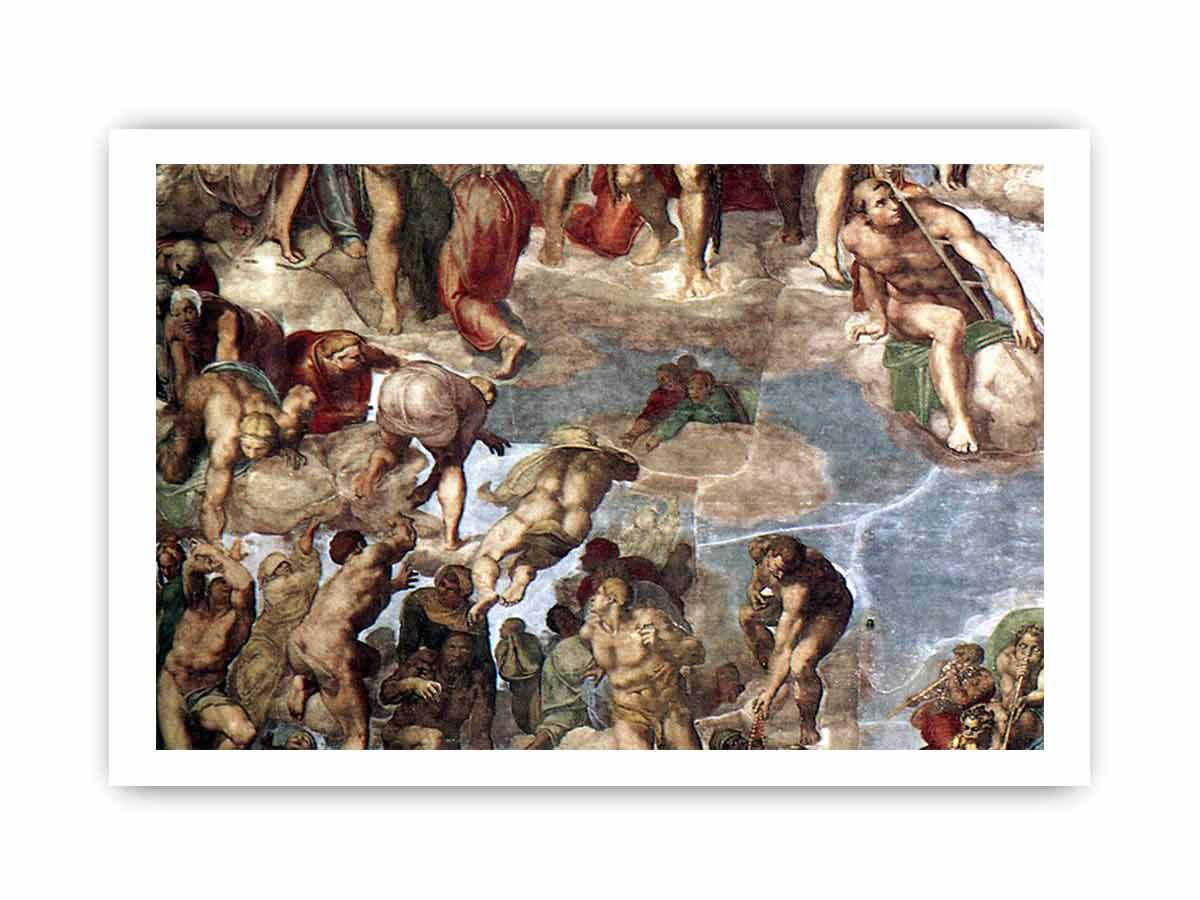 The Last Judgment (detail) By Michelangelo Buonarroti
