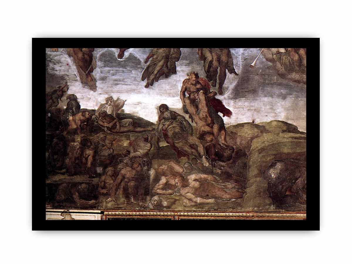 The Last Judgment (detail) By Michelangelo Buonarroti