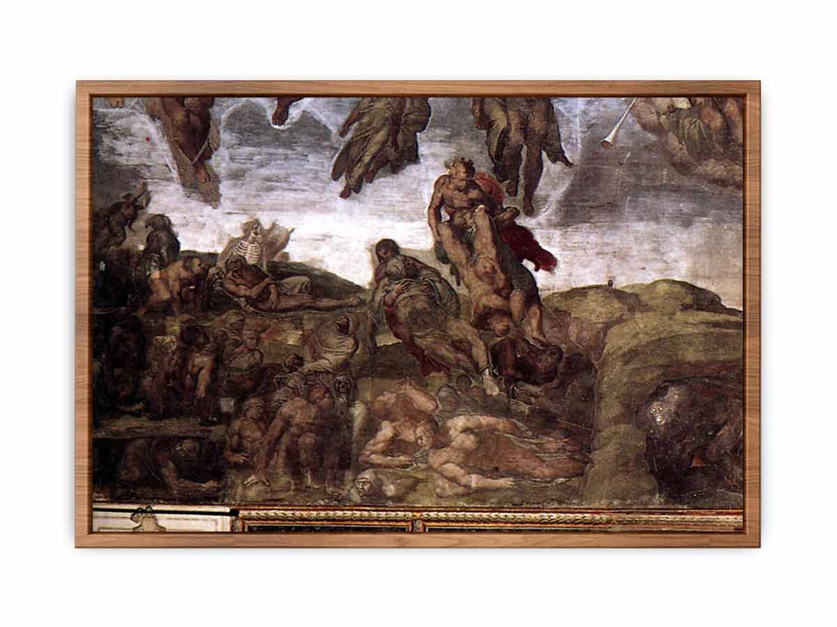 The Last Judgment (detail) By Michelangelo Buonarroti